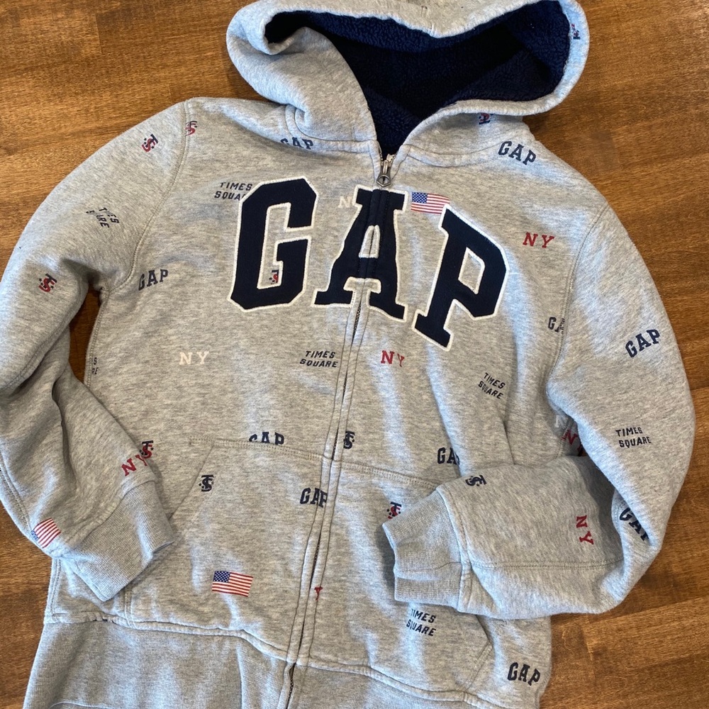 Boys Gap Logo Zip Up Hoodie